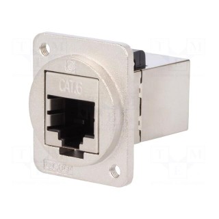 Coupler | FT | Cat: 6 | shielded | Layout: 8p8c | RJ45 socket,both sides