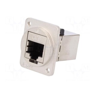 Coupler | FT | Cat: 6 | shielded | Layout: 8p8c | RJ45 socket,both sides