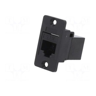 Coupler | SLIM | Cat: 5e | Layout: 8p8c | RJ45 socket,both sides | 29mm