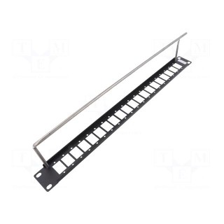 Patch panel | mounting adapter | SLIM | RACK | screw | 29mm | 19"