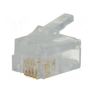 Plug | RJ11 | PIN: 4 | Layout: 6p4c | IDC,crimped | for cable