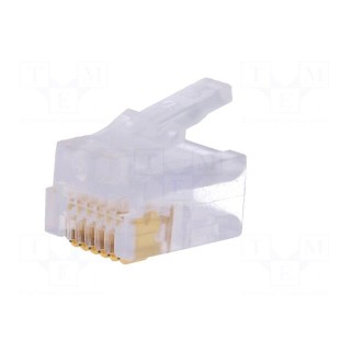 Plug | RJ12 | PIN: 6 | Layout: 6p6c | for cable | IDC,crimped