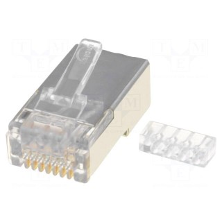 Plug | RJ45 | 44915 | PIN: 8 | Cat: 6 | shielded,with conductor guide