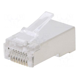 Plug | RJ45 | Cat: 6 | shielded | Layout: 8p8c | 4.8÷6.5mm | 24AWG÷27AWG