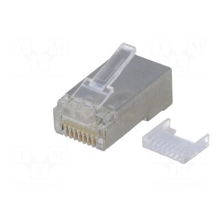 Plug | RJ45 | PIN: 8 | Cat: 5e | shielded,with conductor guide