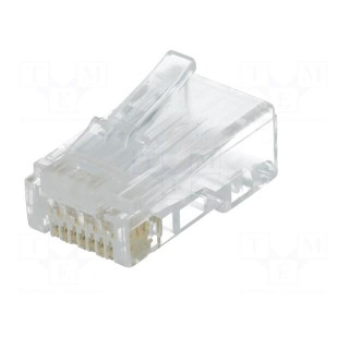 Plug | RJ45 | PIN: 8 | Cat: 6 | Layout: 8p8c | IDC,crimped | for cable