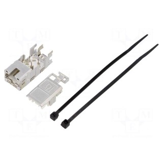 Plug | RJ45 | PIN: 8 | Cat: 6a | shielded | Layout: 8p8c | for cable