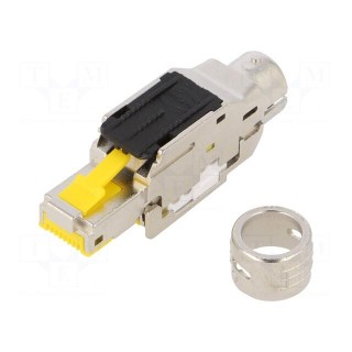 Plug | RJ45 | PIN: 8 | Cat: 6a | shielded | Layout: 8p8c | Øcable: 4.5÷9mm