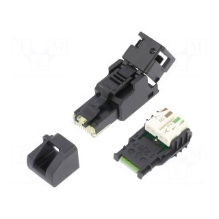 Plug | RJ45 | PIN: 8 | Cat: 6a | with protective cap,unshielded