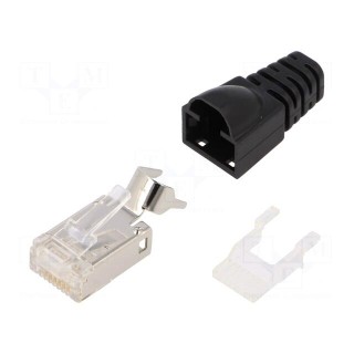 Plug | RJ45 | PIN: 8 | Cat: 6a,Class EA | shielded | gold-plated | IP20