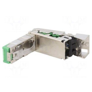 Plug | RJ45 | PIN: 8 | gold-plated | Layout: 8p8c | for cable | IDC