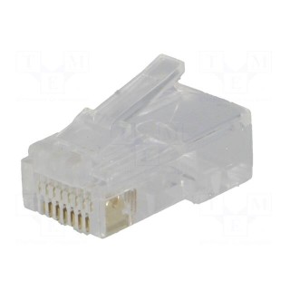 Plug | RJ45 | PIN: 8 | Layout: 8p8c | IDC,crimped | for cable