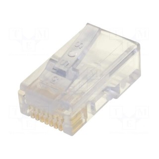 Plug | RJ45 | PIN: 8 | Layout: 8p8c | for cable | IDC,crimped