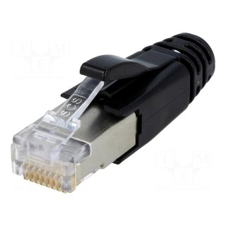 Plug | RJ45 | PIN: 8 | shielded | Layout: 8p8c | IDC,crimped | for cable