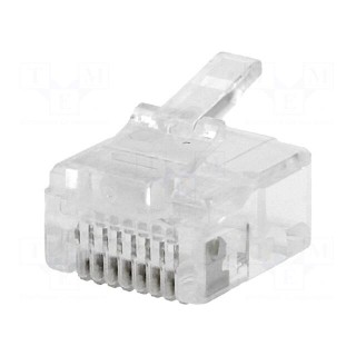 Plug | RJ45 | PIN: 8 | short | Layout: 8p8c | IDC,crimped | for cable