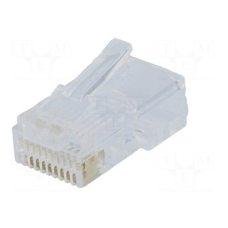 Plug | RJ50 | PIN: 10 | Layout: 10p10c | IDC,crimped | for cable