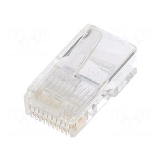 Plug | RJ50 | PIN: 10 | Layout: 10p10c | for cable | IDC,crimped