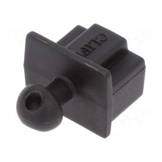 Protection cap | Colour: black | Application: RJ45 sockets