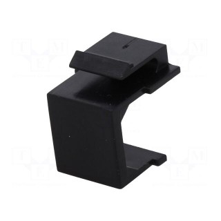 Protection cap | Colour: black | for panel mounting,snap fastener
