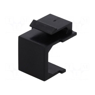 Protection cap | Colour: black | for panel mounting,snap fastener
