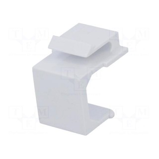 Protection cap | white | for panel mounting,snap fastener