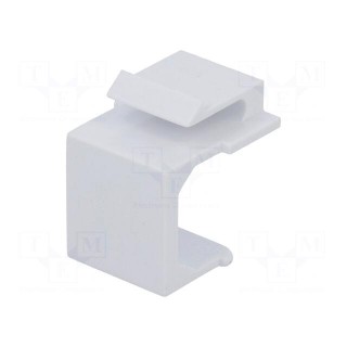 Protection cap | Colour: white | for panel mounting,snap fastener