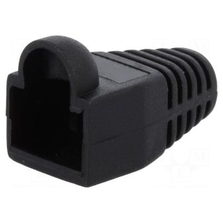 RJ45 plug boot | 5.8mm | Colour: black