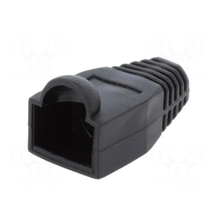 RJ45 plug boot | 6.5mm | black