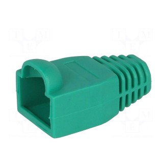 RJ45 plug boot | 6.5mm | Colour: green
