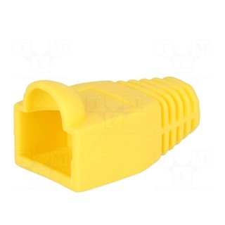 RJ45 plug boot | 6.5mm | Colour: yellow