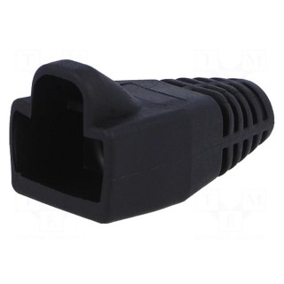 RJ45 plug boot | 6mm | black