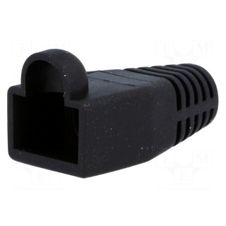 RJ45 plug boot | 6mm | Colour: black