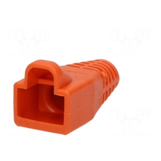 RJ45 plug boot | 6mm | Colour: orange