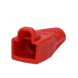 RJ45 plug boot | 6mm | Colour: red