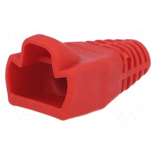 RJ45 plug boot | 6mm | red
