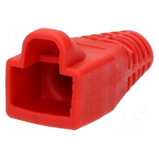 RJ45 plug boot | 6mm | Colour: red