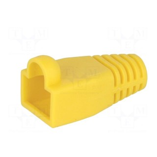 RJ45 plug boot | 6mm | yellow