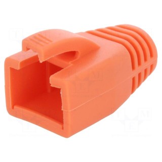 RJ45 plug boot | 8mm | Colour: orange