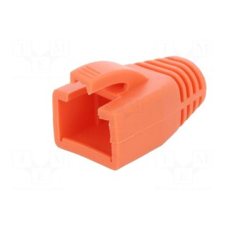 RJ45 plug boot | 8mm | Colour: orange