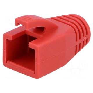 RJ45 plug boot | 8mm | Colour: red