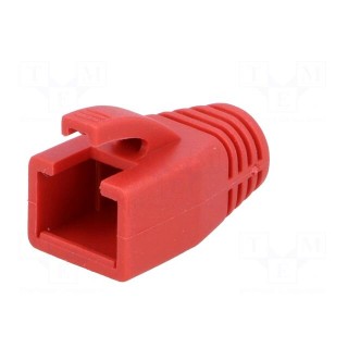 RJ45 plug boot | 8mm | Colour: red