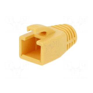 RJ45 plug boot | 8mm | Colour: yellow