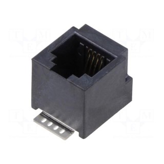 Socket | RJ11 | PIN: 4 | Layout: 6p4c | on PCBs | THT | vertical