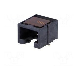 Socket | RJ45 | PIN: 8 | Cat: 3 | low profile | gold-plated | Layout: 8p8c