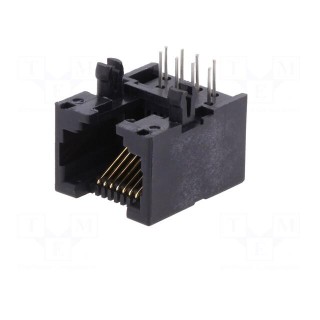 Socket | RJ45 | PIN: 8 | Cat: 3 | unshielded | gold-plated | Layout: 8p8c