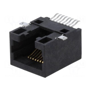 Socket | RJ45 | PIN: 8 | Cat: 5 | Layout: 8p8c | SMT | horizontal