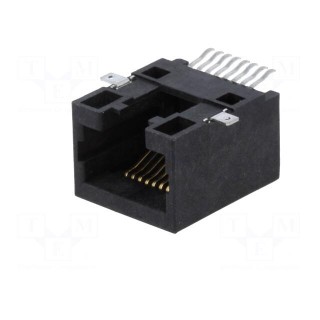 Socket | RJ45 | PIN: 8 | Cat: 5 | Layout: 8p8c | SMT | horizontal