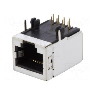 Socket | RJ45 | PIN: 8 | Cat: 5 | shielded | gold-plated | Layout: 8p8c