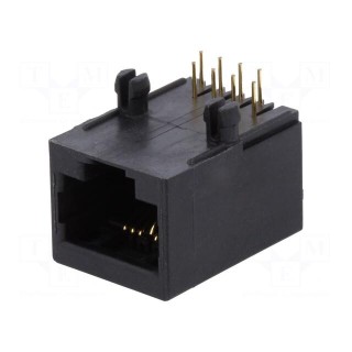 Socket | RJ45 | PIN: 8 | Cat: 5 | unshielded | gold-plated | Layout: 8p8c