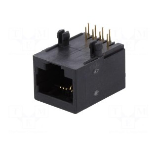 Socket | RJ45 | PIN: 8 | Cat: 5 | unshielded | gold-plated | Layout: 8p8c